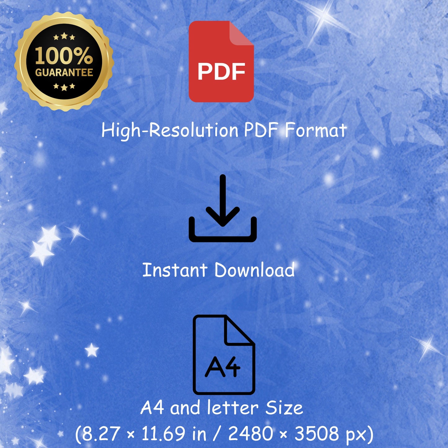 Snow Queen & Princess Printable Coloring Pack PDF | 21 Cute Fairy Tale Pages | Instant Download