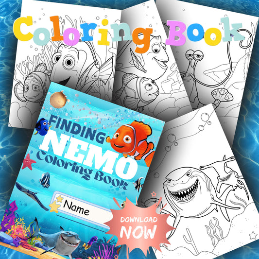 Clownfish Coloring Book: 27 Ocean Adventure Pages (PDF Download A4/US Letter)